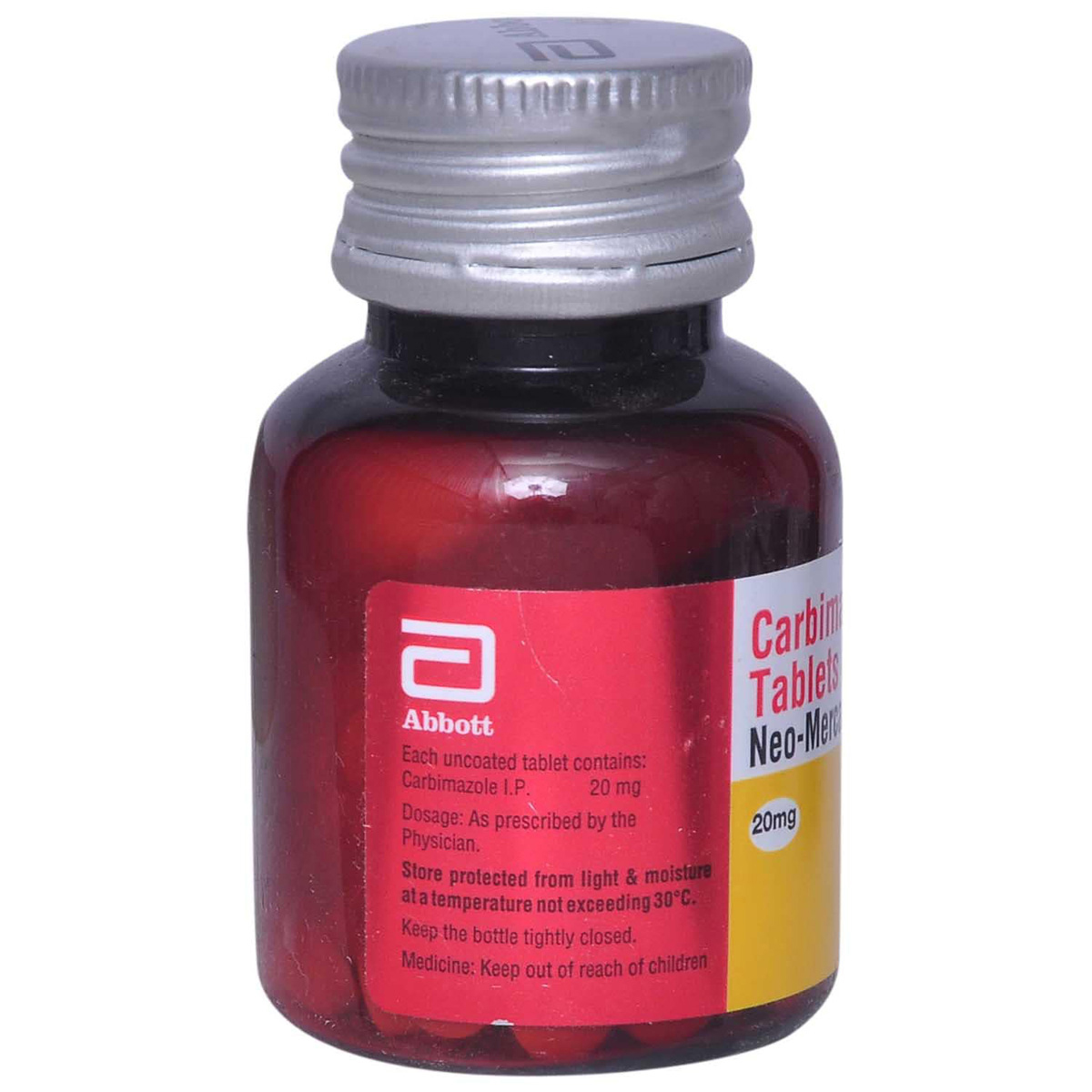 Neo-Mercazole 20 Tablet 120's, Pack of 1 TABLET Neo-Mercazole 20 Tablet 120's, Pack of 1 TABLET