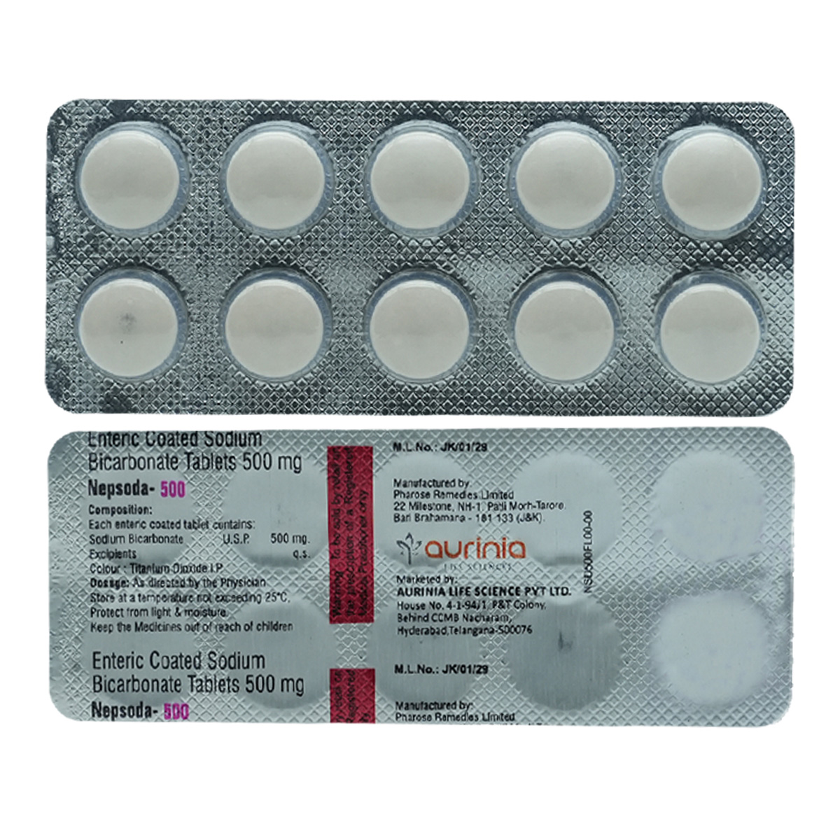 Nepsoda 500 mg Tablet 10's, Pack of 10 TabletS Nepsoda 500 mg Tablet 10's, Pack of 10 TabletS