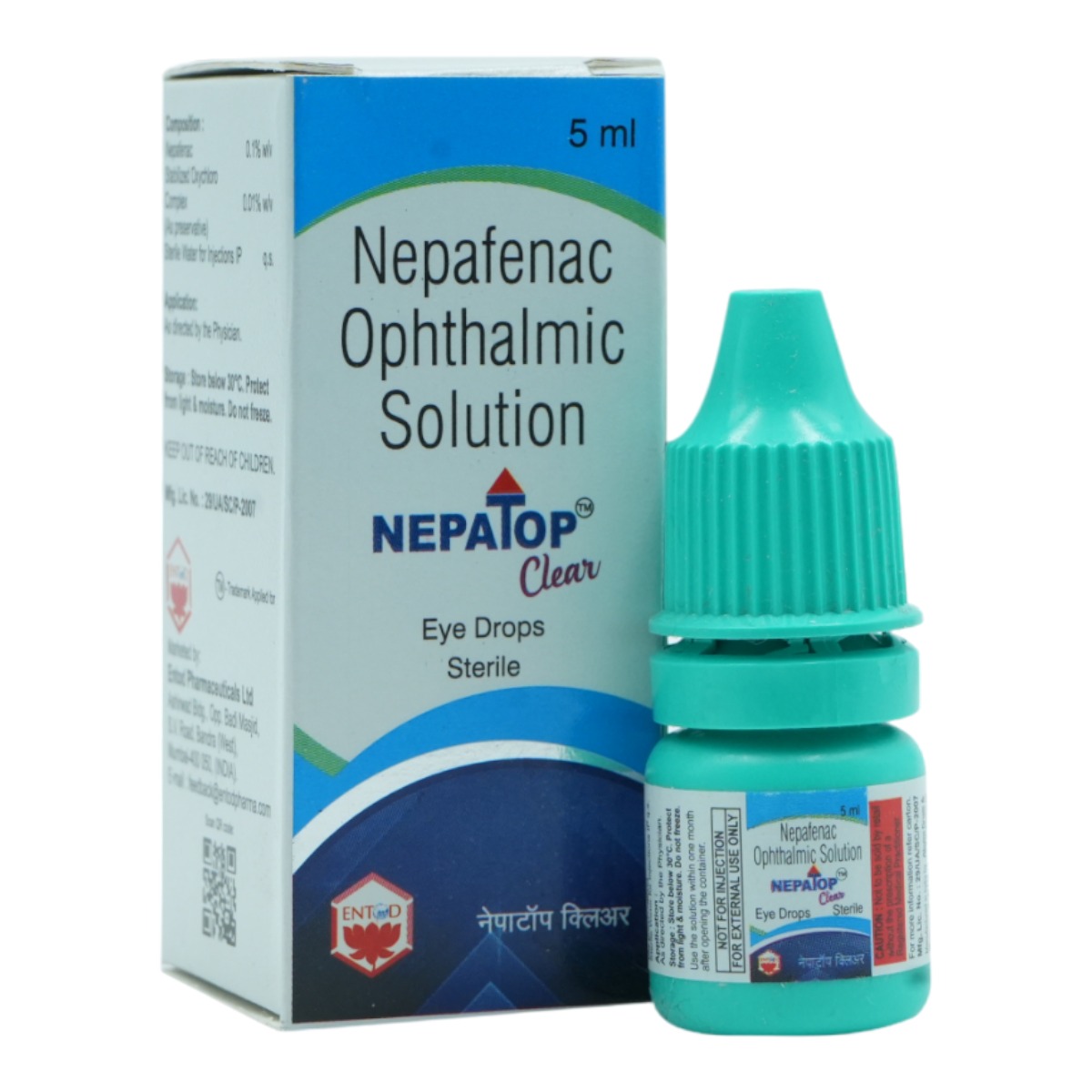 Nepatop Clear Eye Drops 5 ml, Pack of 1 Eye Drops Nepatop Clear Eye Drops 5 ml, Pack of 1 Eye Drops