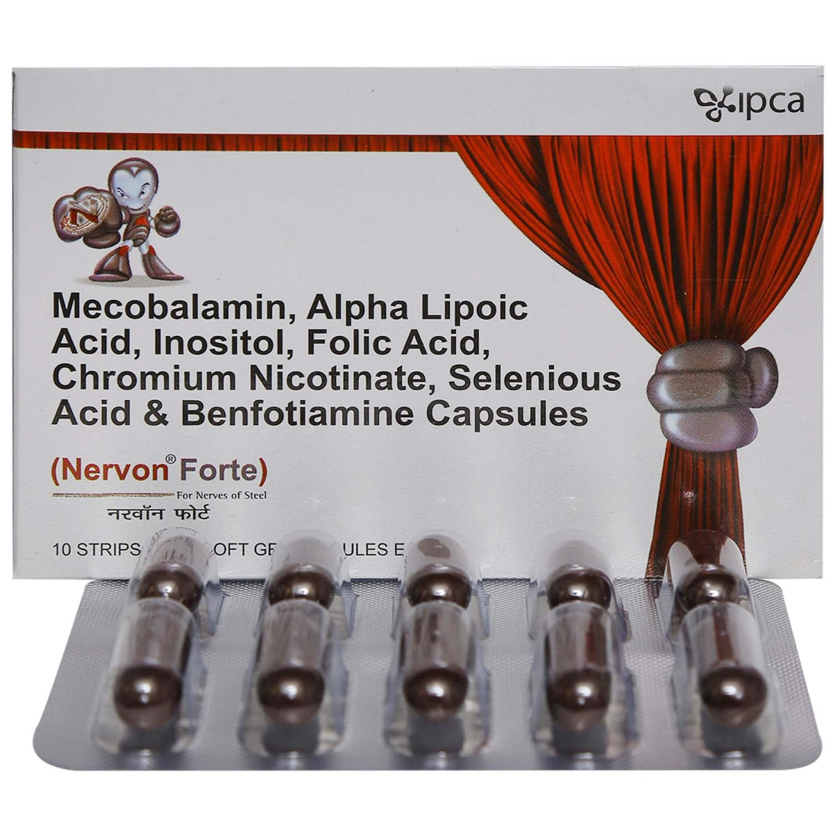 Nervon Forte Capsule 10's, Pack of 10 CAPSULES Nervon Forte Capsule 10's, Pack of 10 CAPSULES