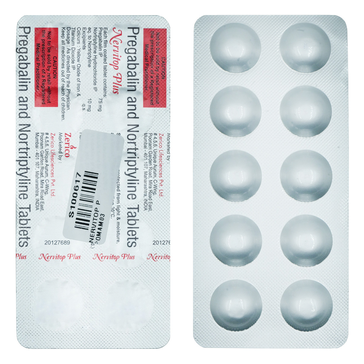 Buy Nervitop Plus Tablet 10's Online