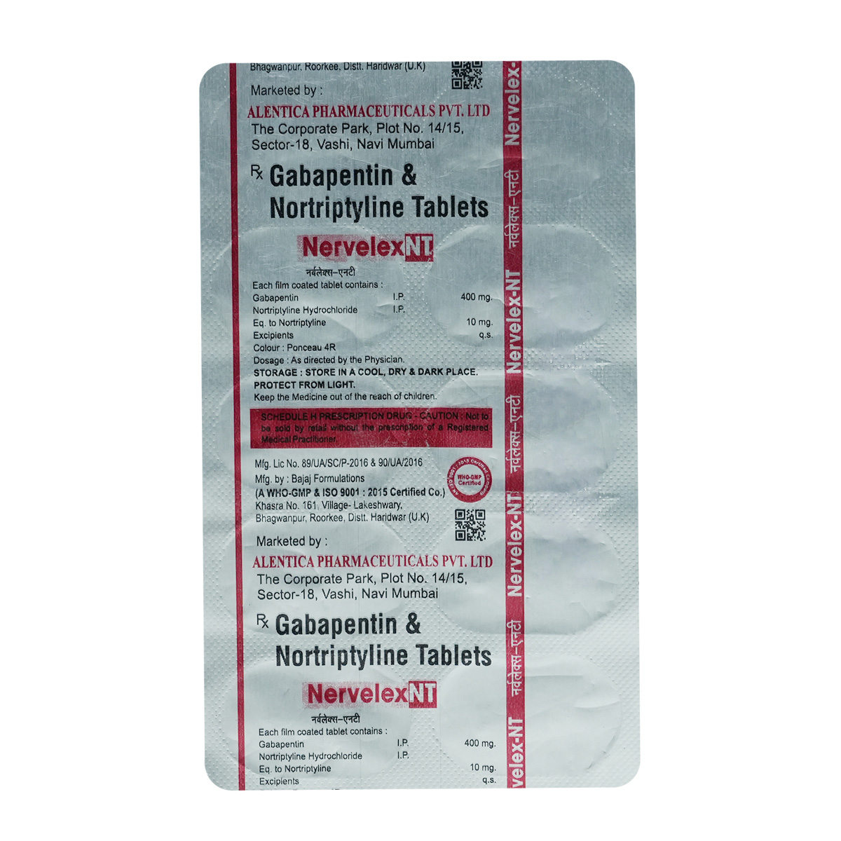 Nervelex NT Tablet 10's, Pack of 10 TABLETS Nervelex NT Tablet 10's, Pack of 10 TABLETS