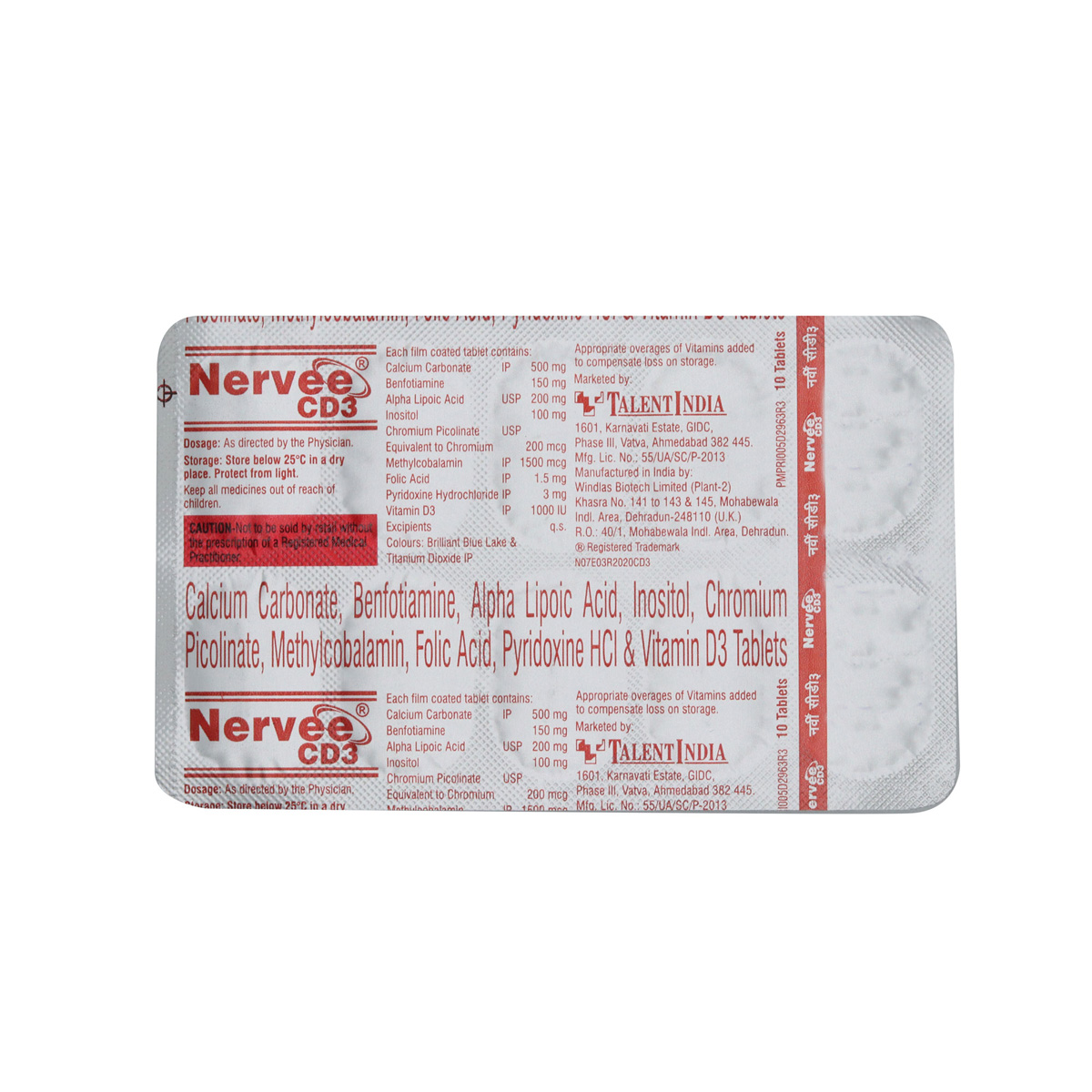 Nervee CD3 Tablet 10's, Pack of 10 Nervee CD3 Tablet 10's, Pack of 10