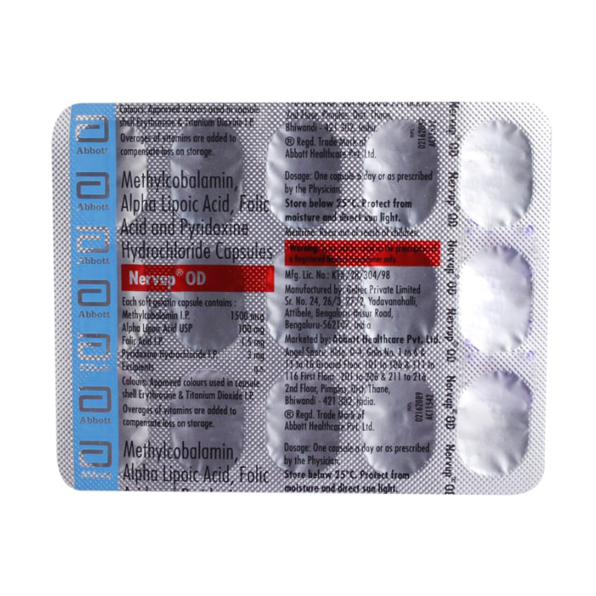 Nervup OD Capsule 15's, Pack of 15 CAPSULES Nervup OD Capsule 15's, Pack of 15 CAPSULES
