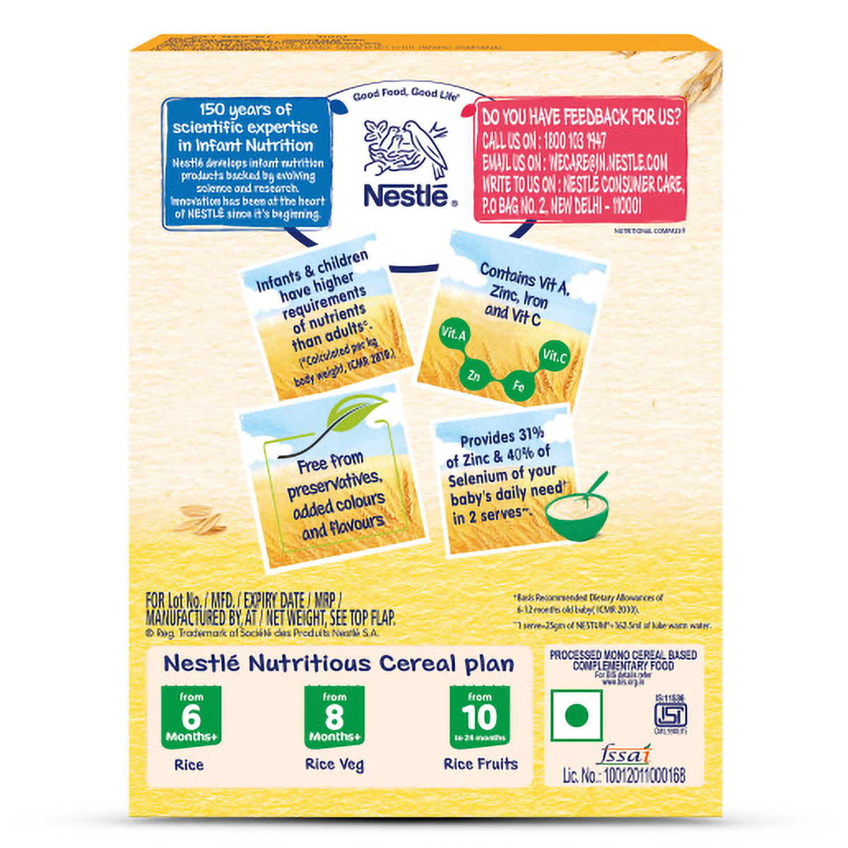 Nestle Nestum Baby Cereal Rice (After 6 Months) Powder, 300 gm Refill Pack, Pack of 1