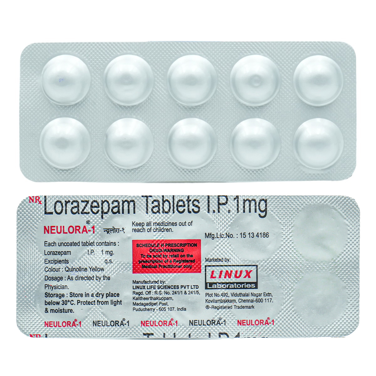 Neulora 1 Tablet 10's, Pack of 10 TabletS Neulora 1 Tablet 10's, Pack of 10 TabletS