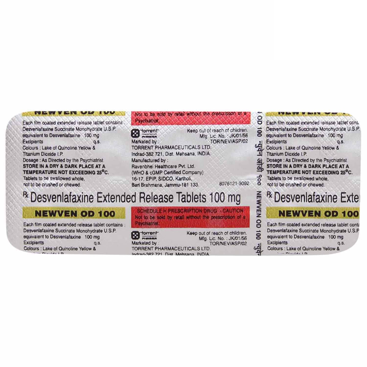 Newven OD 100 Tablet 10's, Pack of 10 TABLETS Newven OD 100 Tablet 10's, Pack of 10 TABLETS