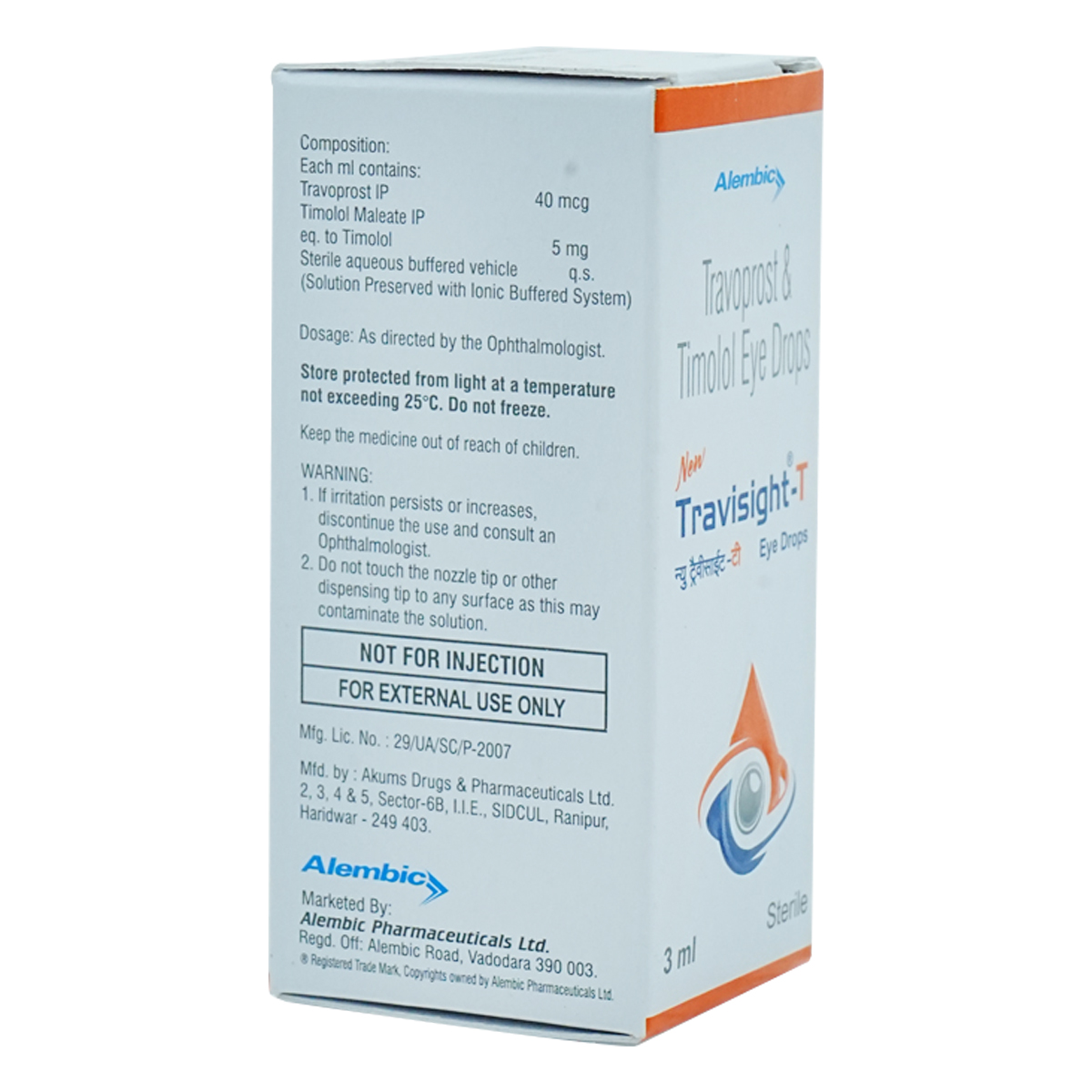 New Travisight-T Eye Drops 3 ml, Pack of 1 Eye Drops New Travisight-T Eye Drops 3 ml, Pack of 1 Eye Drops