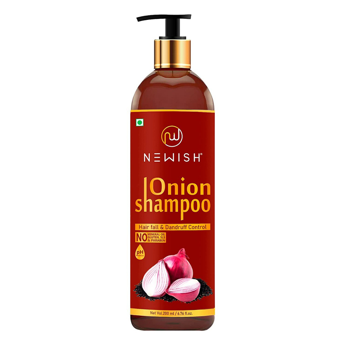 Newish Red Onion Shampoo, 200 ml Price, Uses, Side Effects, Composition