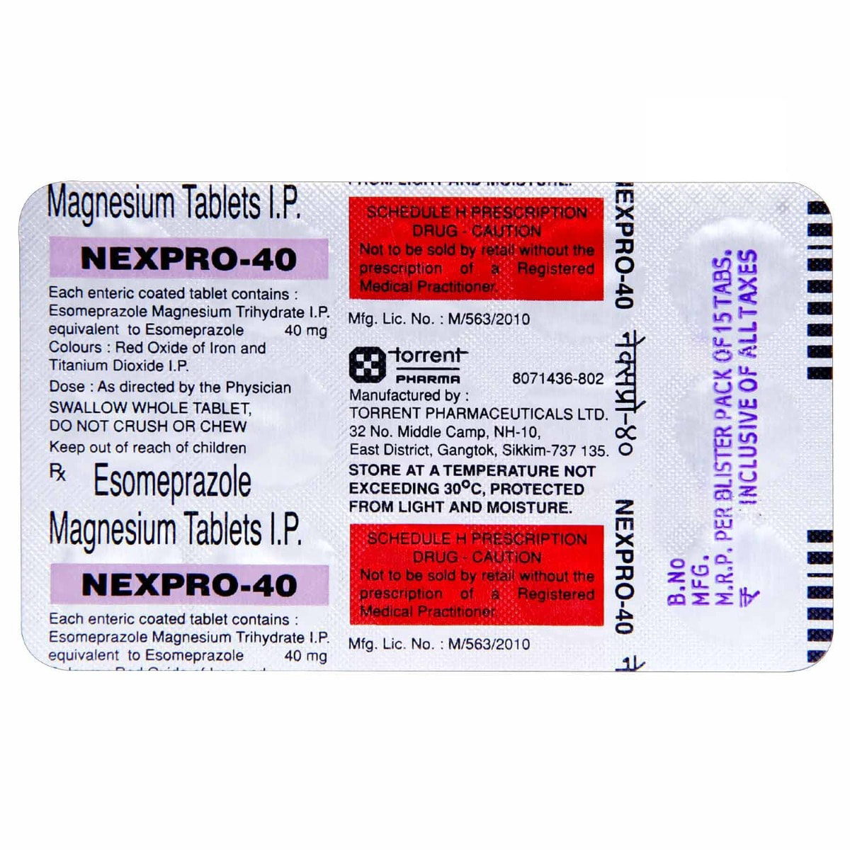 Nexpro-40 Tablet 15's, Pack of 15 TABLETS Nexpro-40 Tablet 15's, Pack of 15 TABLETS