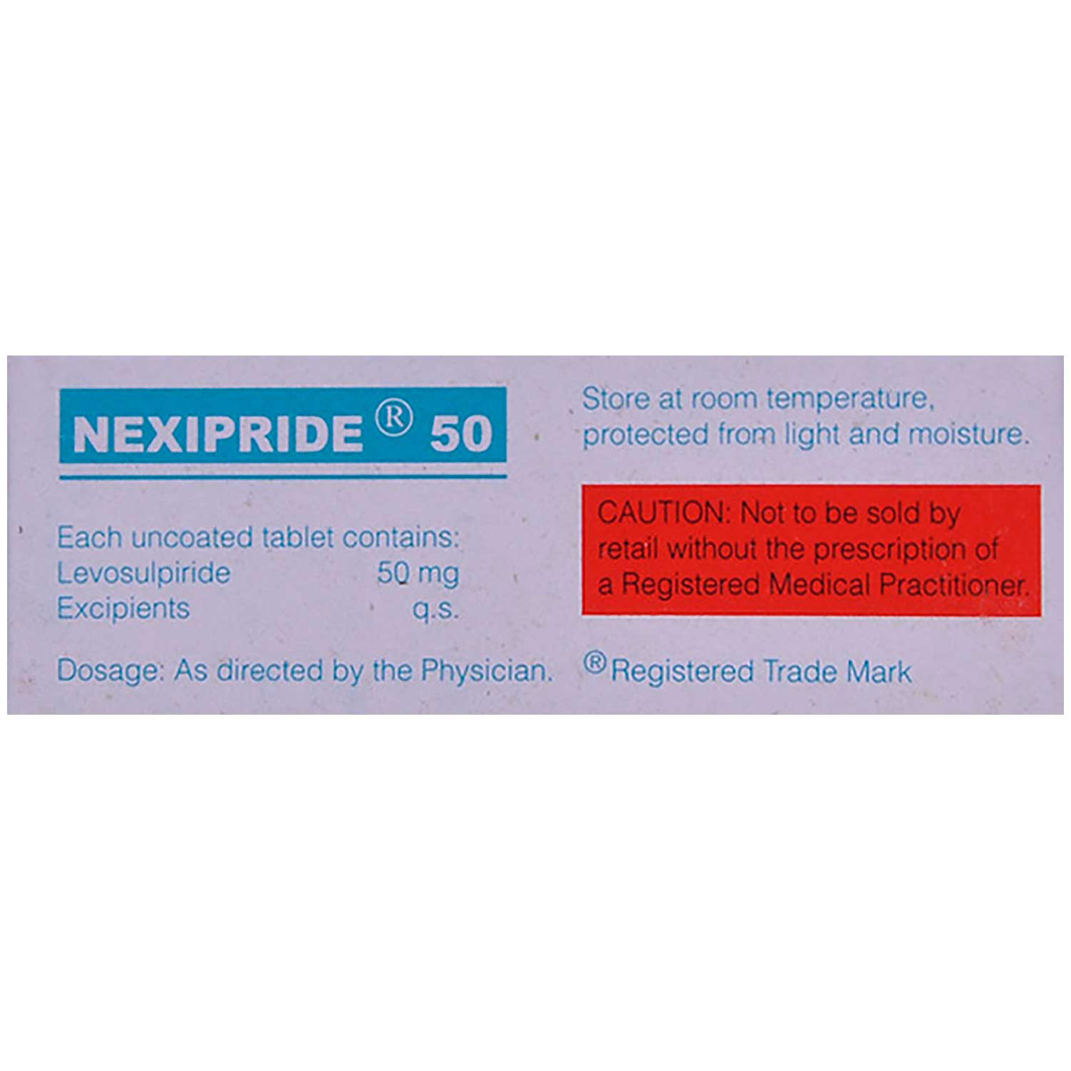 Nexipride 50 Tablet 10's, Pack of 10 TABLETS Nexipride 50 Tablet 10's, Pack of 10 TABLETS