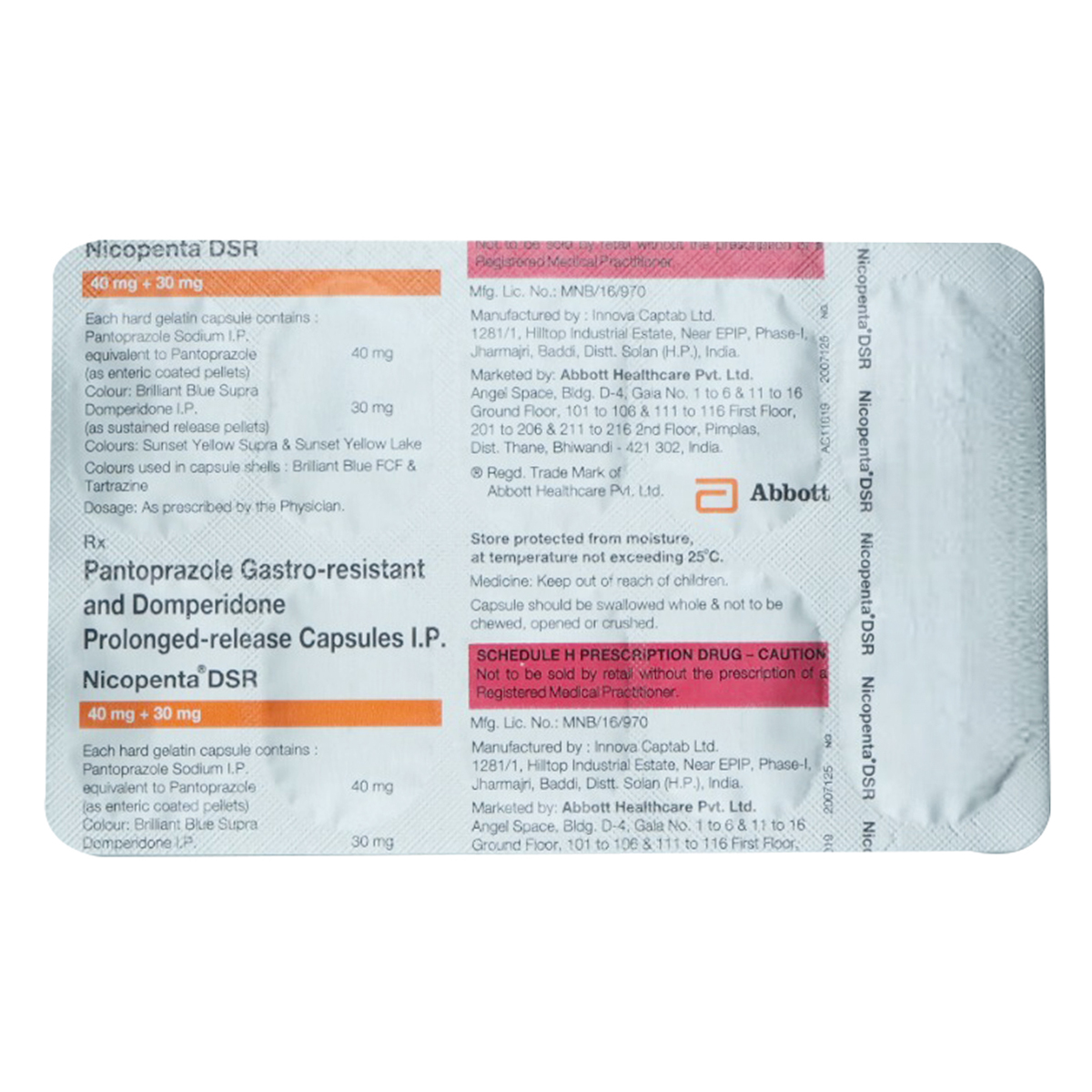 Nicopenta DSR Capsule 10's, Pack of 10 Nicopenta DSR Capsule 10's, Pack of 10