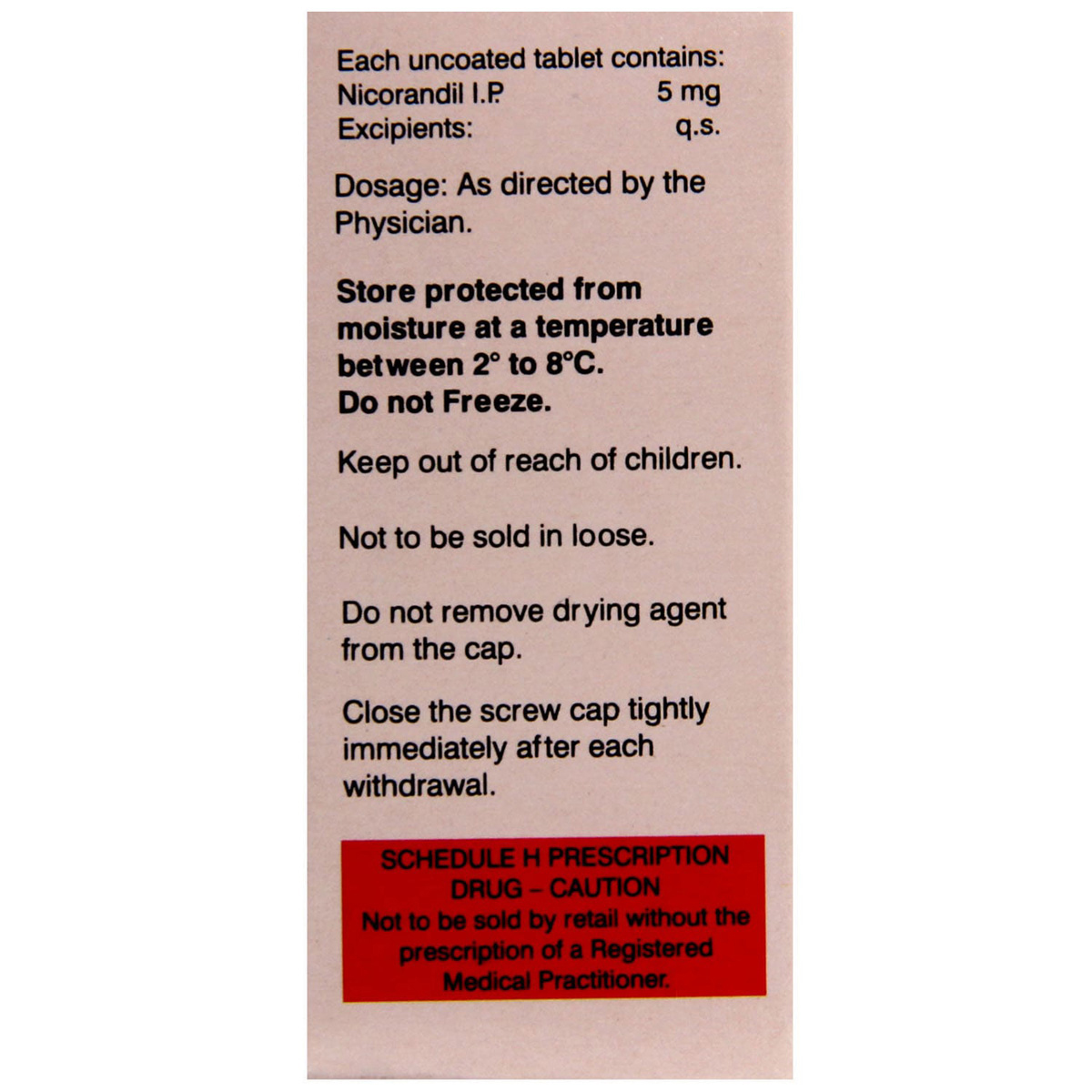 Nicostar 5 mg Tablet 30's, Pack of 1 TABLET Nicostar 5 mg Tablet 30's, Pack of 1 TABLET