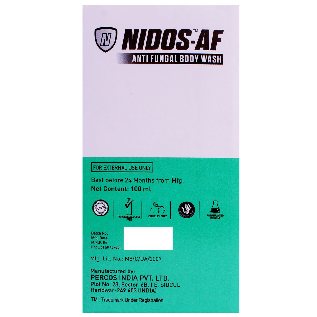 Nidos AF Body Wash 100 ml Nidos AF Body Wash 100 ml