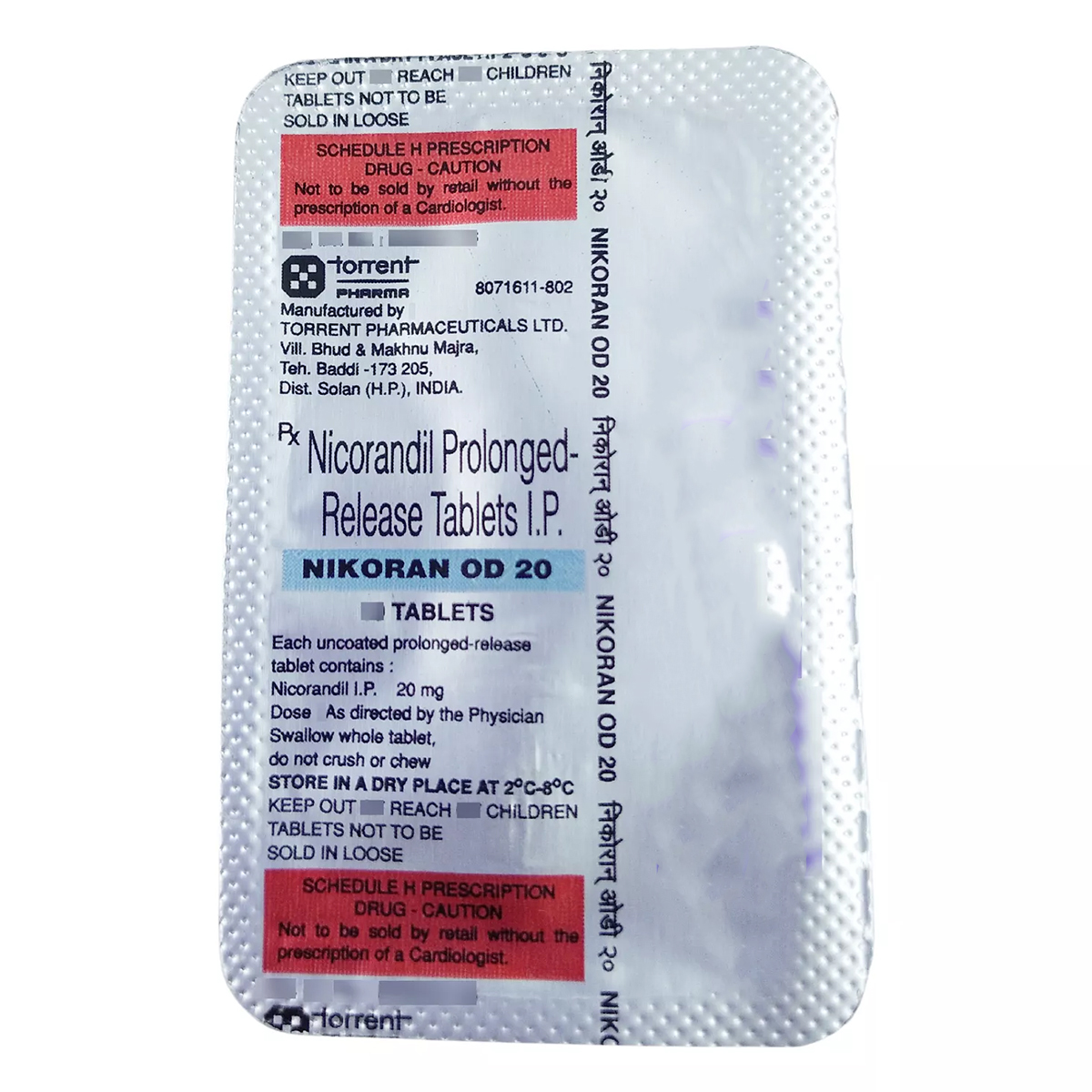Nikoran OD 20 Tablet 10's, Pack of 1 TABLET Nikoran OD 20 Tablet 10's, Pack of 1 TABLET