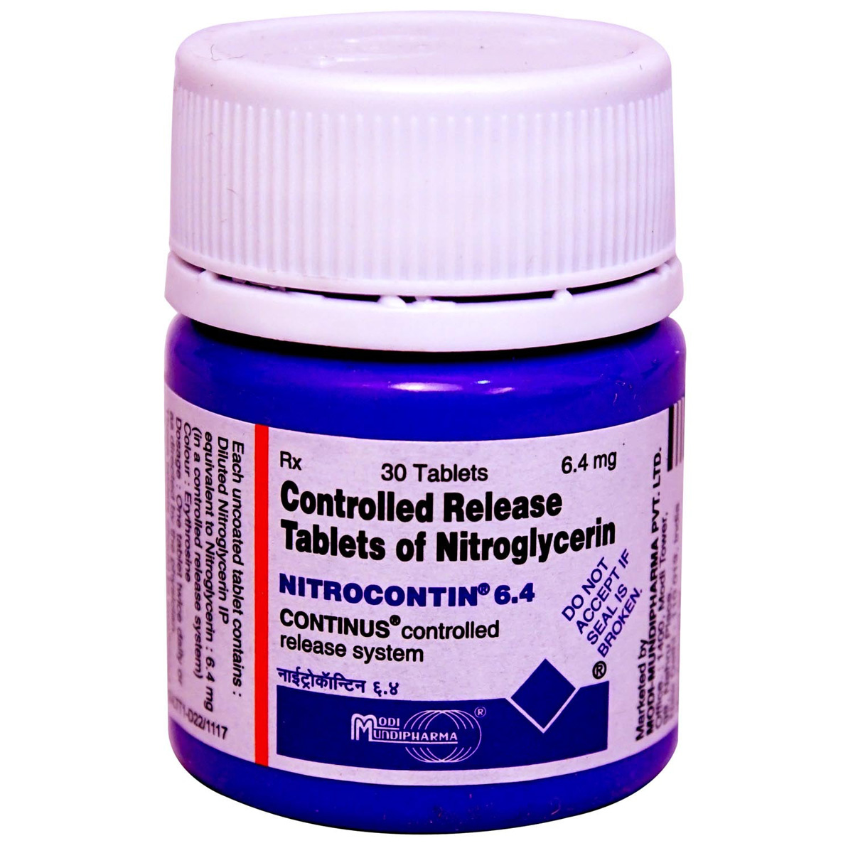 Buy Nitrocontin 6.4 Tablet 30's Online