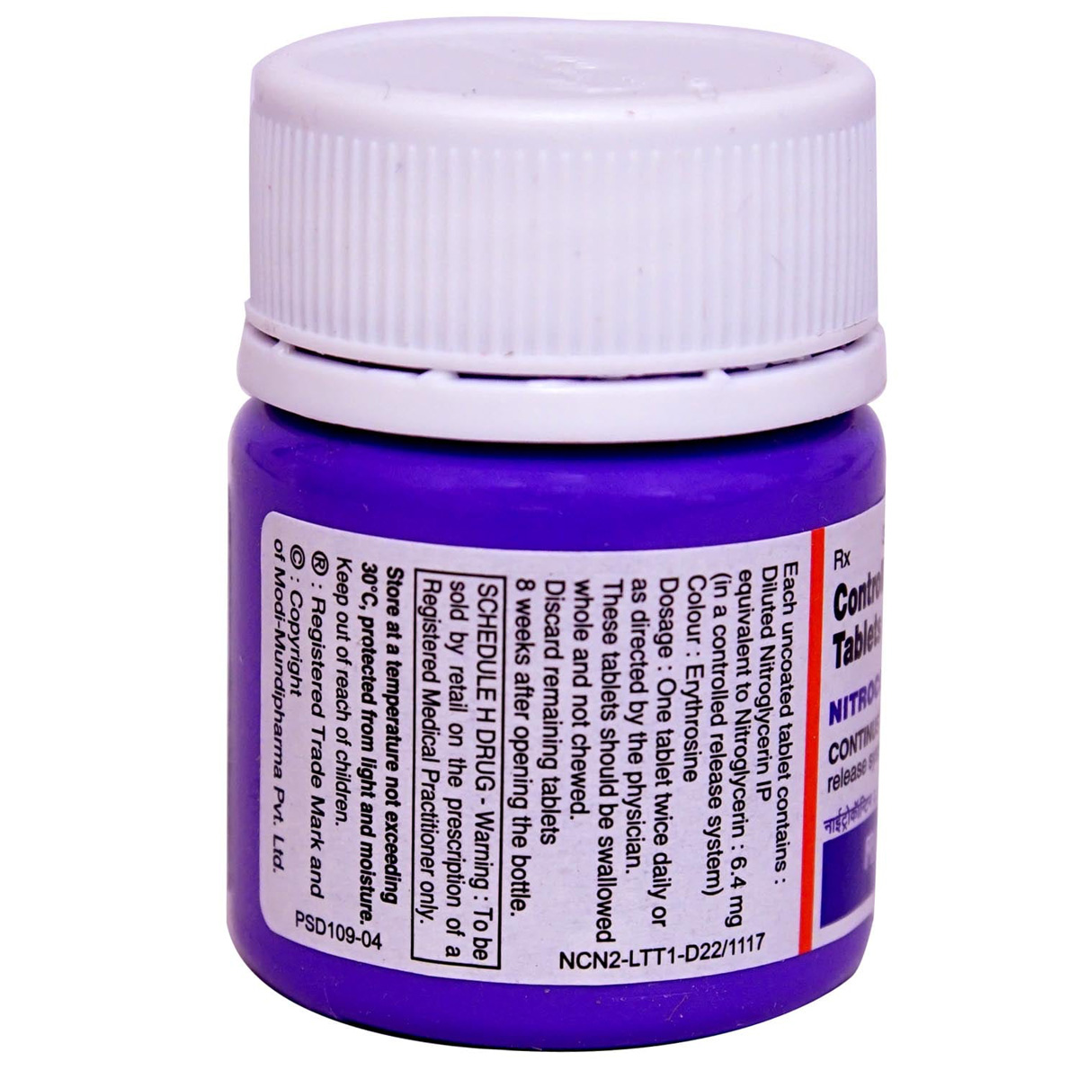 Nitrocontin 6.4 Tablet 30's, Pack of 1 TABLET Nitrocontin 6.4 Tablet 30's, Pack of 1 TABLET