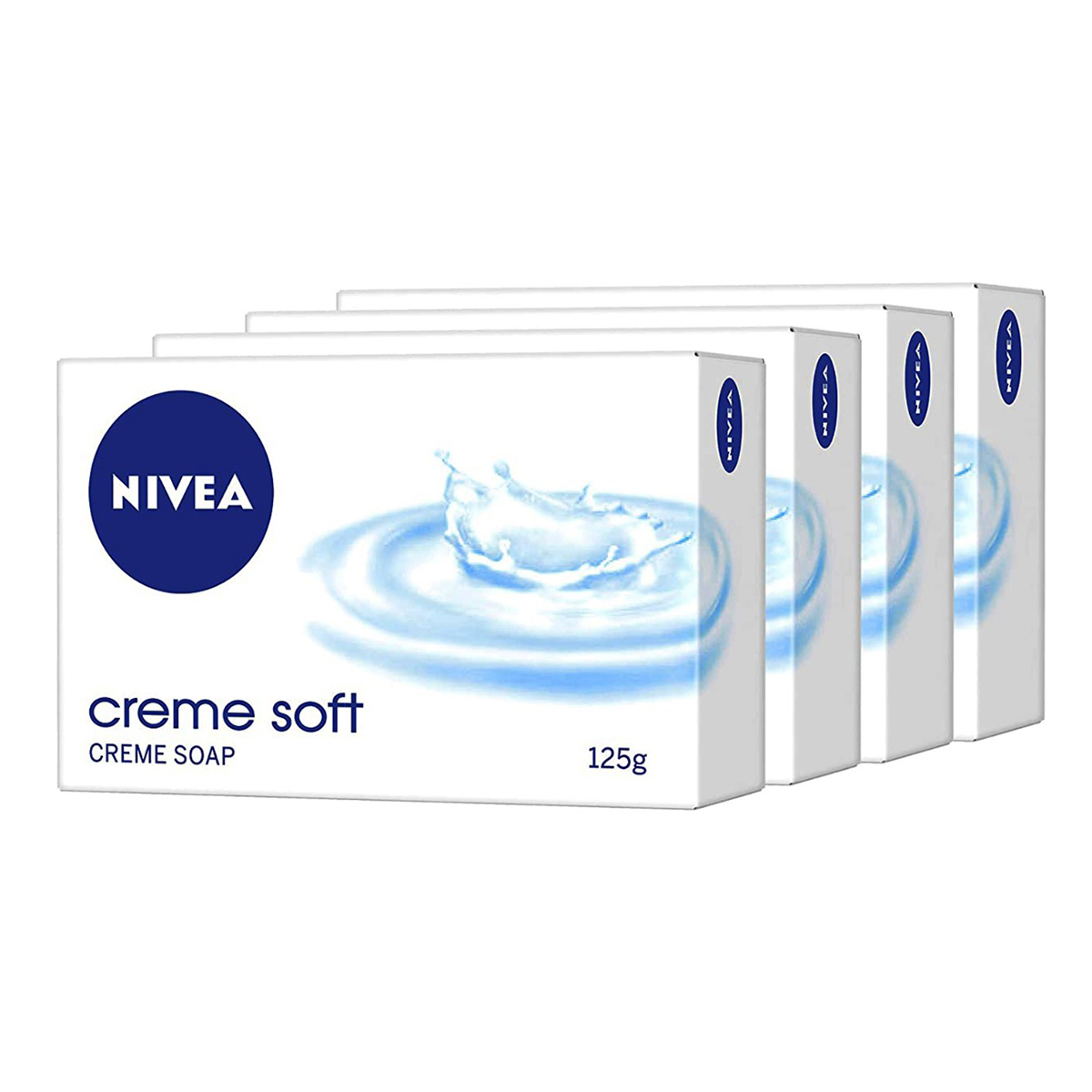 Nivea Creme Soft Soap, 500 gm (4 x 125 gm), Pack of 1 Nivea Creme Soft Soap, 500 gm (4 x 125 gm), Pack of 1