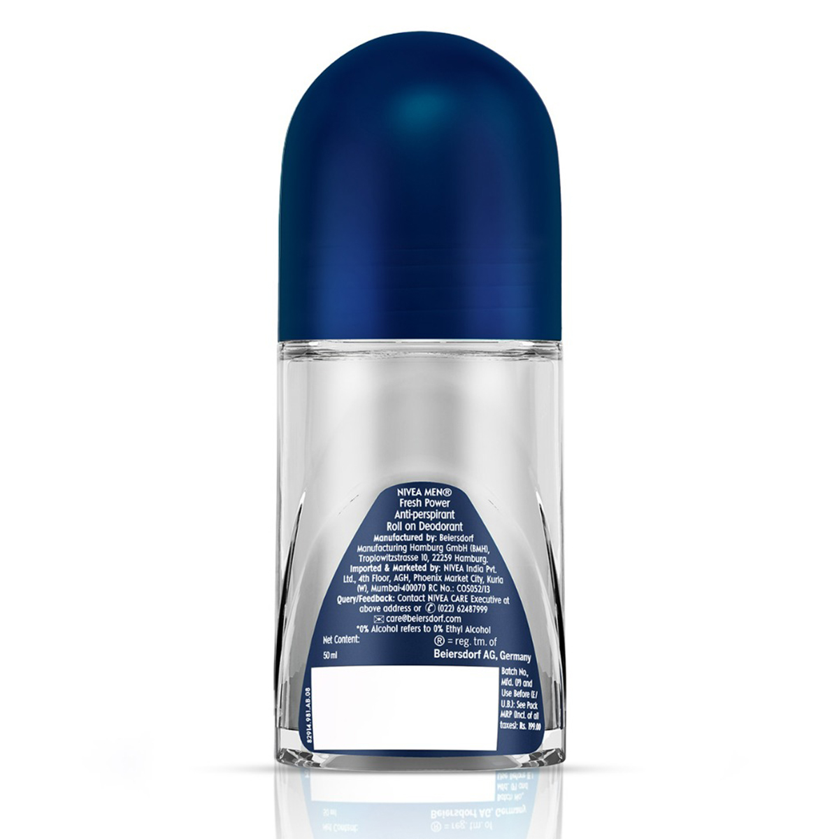 Nivea Men Fresh Power Roll On Deodrant, 50 ml, Pack of 1 Nivea Men Fresh Power Roll On Deodrant, 50 ml, Pack of 1