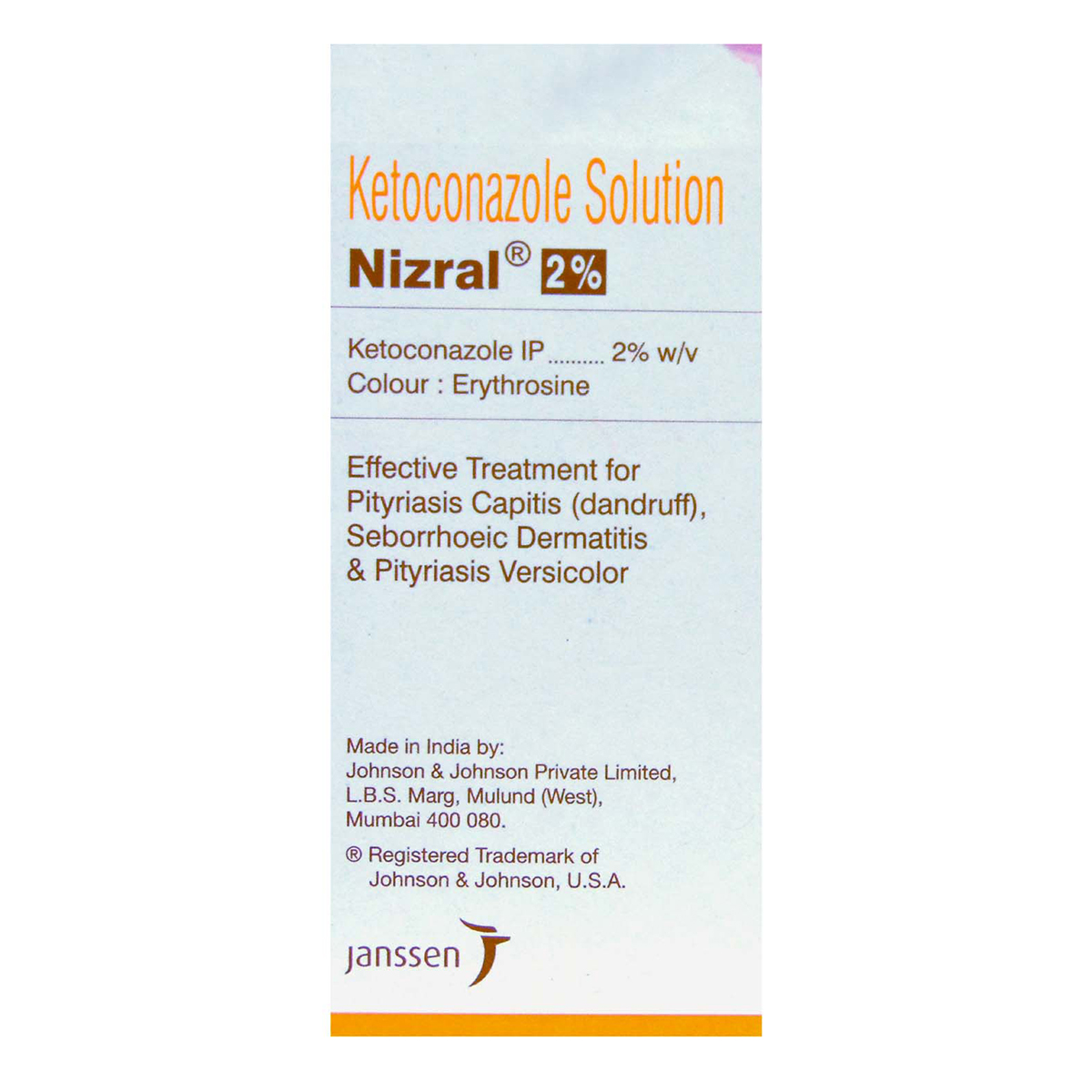 Nizral 2% Solution, 50 ml, Pack of 1 SHAMPOO Nizral 2% Solution, 50 ml, Pack of 1 SHAMPOO