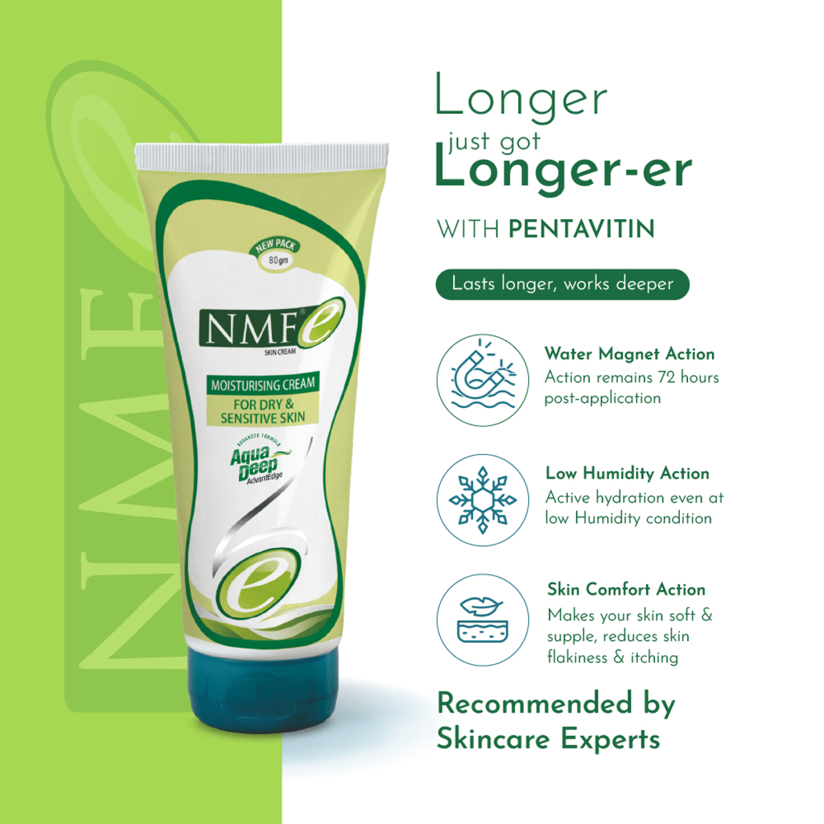 Nmf E New Moisturising Cream 80 gm, Pack of 1 Nmf E New Moisturising Cream 80 gm, Pack of 1