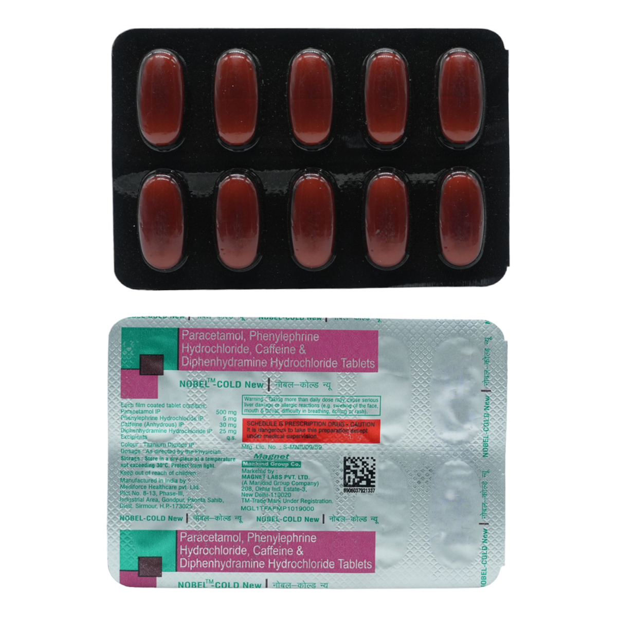 Nobel-Cold New Tablet 10's, Pack of 10 Nobel-Cold New Tablet 10's, Pack of 10