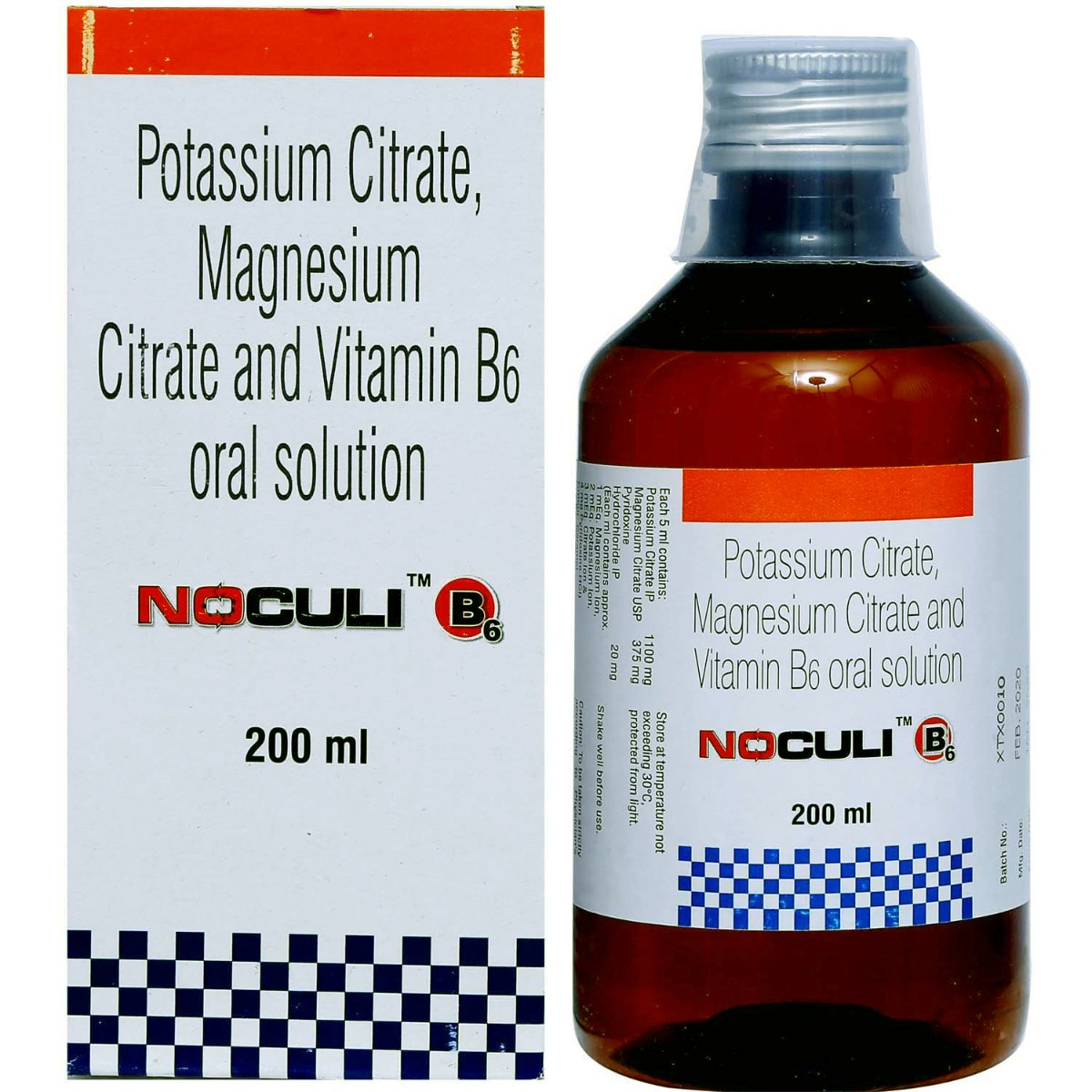 Noculi B6 Oral Solution 200 ml, Pack of 1 Noculi B6 Oral Solution 200 ml, Pack of 1