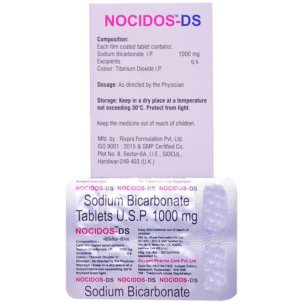 Nocidos-DS Tablet 10's, Pack of 10 TABLETS Nocidos-DS Tablet 10's, Pack of 10 TABLETS