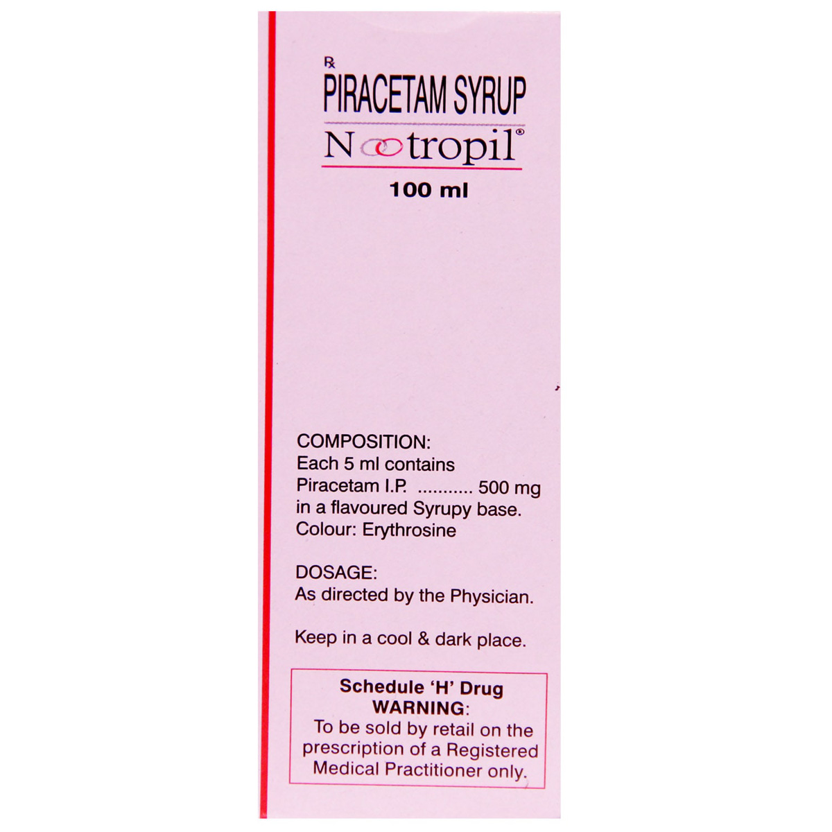 Nootropil Syrup 100 ml, Pack of 1 Syrup Nootropil Syrup 100 ml, Pack of 1 Syrup