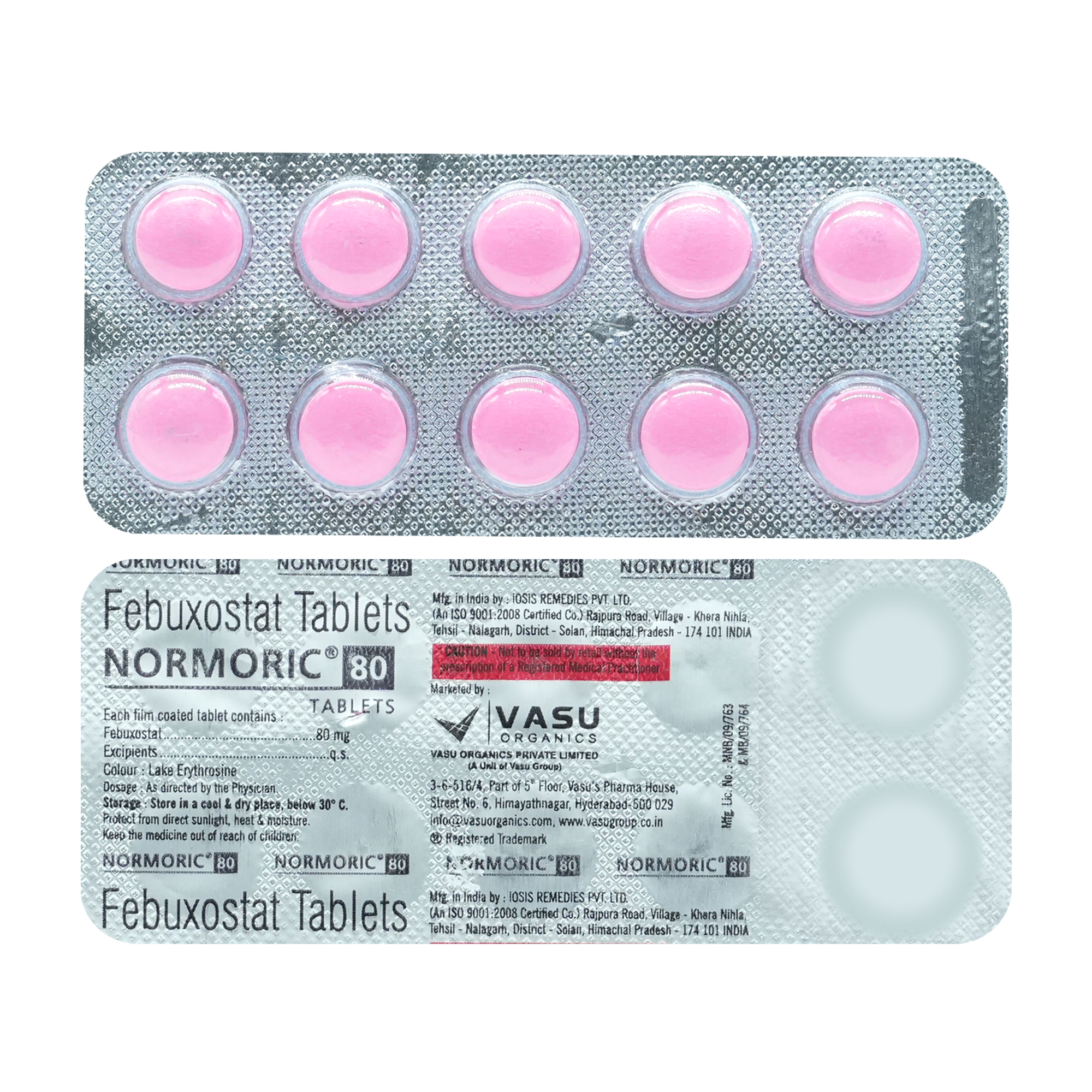 NORMORIC 80MG TABLET 10'S, Pack of 10 TABLETS NORMORIC 80MG TABLET 10'S, Pack of 10 TABLETS