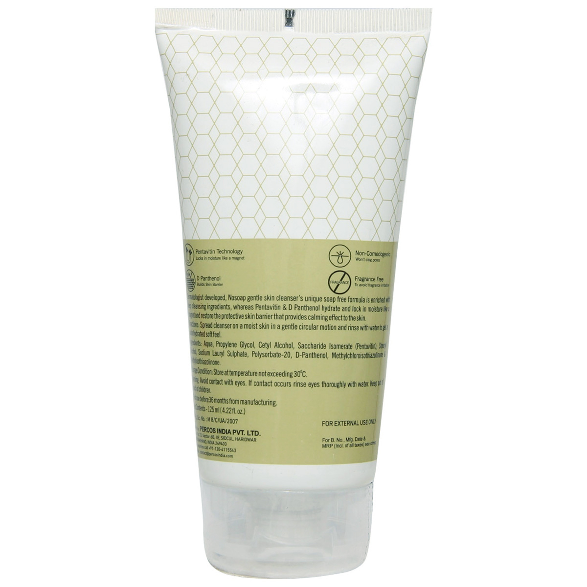 Nosoap Gentle Skin Cleanser 125 ml | Enriched With Pentavitin | Gently Cleanses | Deep Hydration Upto 72Hrs | For Face & Body | For Dry & Sensitive Skin, Pack of 1 Nosoap Gentle Skin Cleanser 125 ml | Enriched With Pentavitin | Gently Cleanses | Deep Hydration Upto 72Hrs | For Face & Body | For Dry & Sensitive Skin, Pack of 1