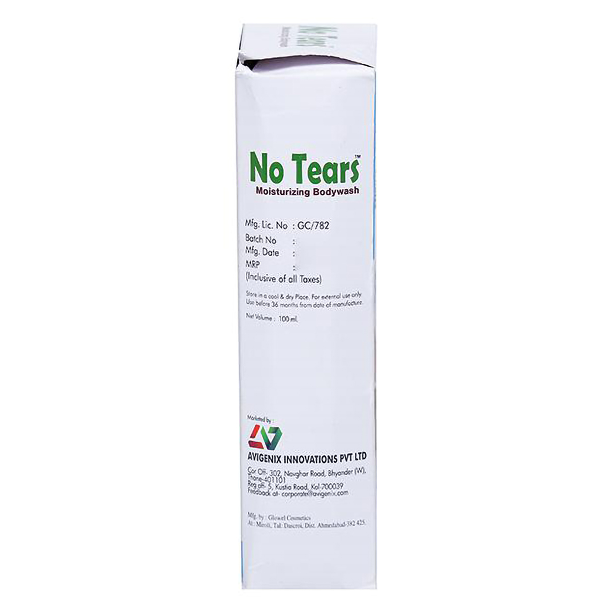 No Tears pH 5.5 Moisturizing Body Wash, 100 ml, Pack of 1 No Tears pH 5.5 Moisturizing Body Wash, 100 ml, Pack of 1