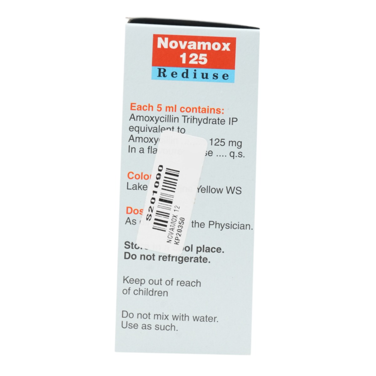Novamox 125 Rediuse Suspension 60 ml, Pack of 1 Suspension Novamox 125 Rediuse Suspension 60 ml, Pack of 1 Suspension
