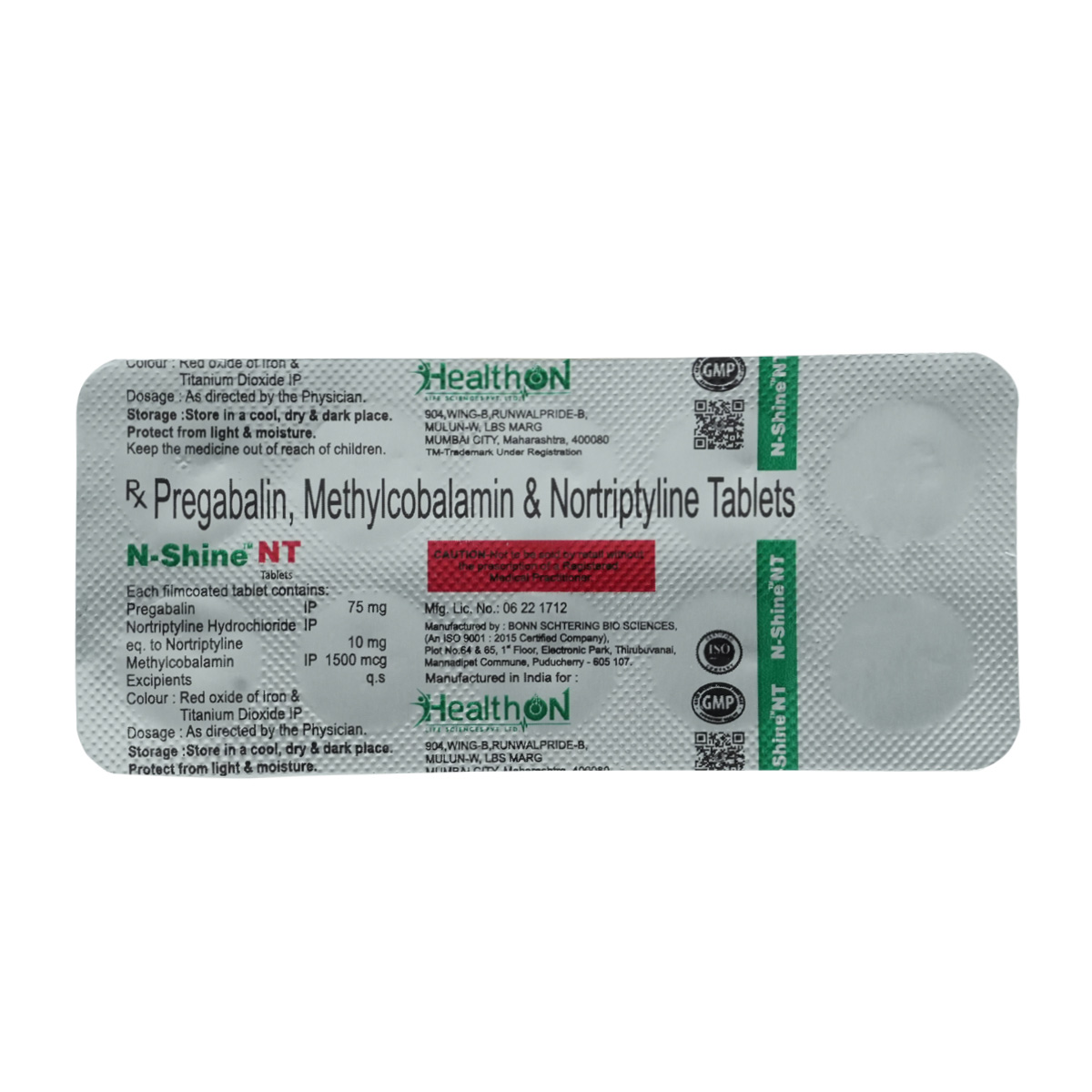 N-Shine NT Tablet 10's, Pack of 10 TabletS N-Shine NT Tablet 10's, Pack of 10 TabletS