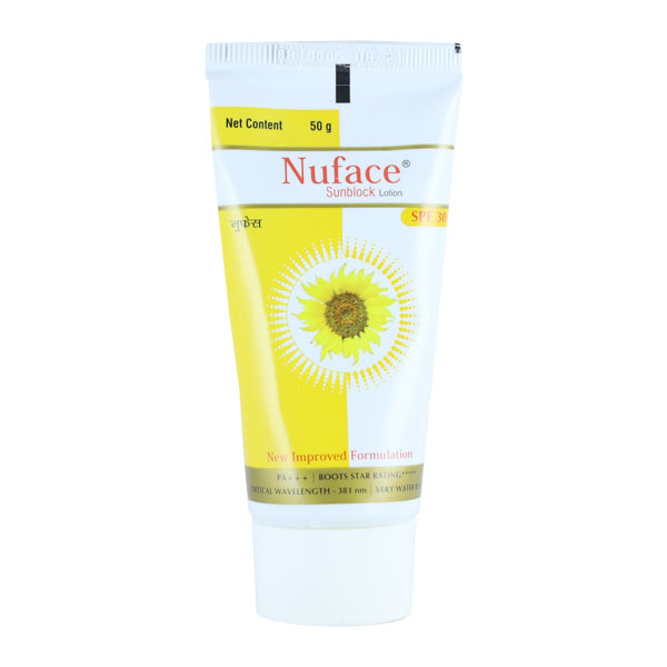 Nuface Sunblock Lotion, 50 gm, Pack of 1 Nuface Sunblock Lotion, 50 gm, Pack of 1