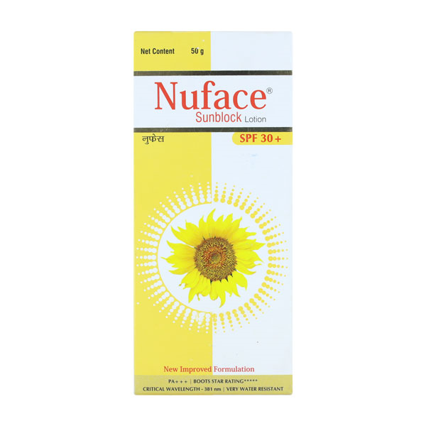 Nuface Sunblock Lotion, 50 gm, Pack of 1 Nuface Sunblock Lotion, 50 gm, Pack of 1