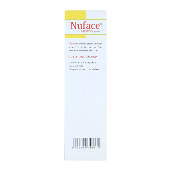 Nuface Sunblock Lotion, 50 gm, Pack of 1 Nuface Sunblock Lotion, 50 gm, Pack of 1