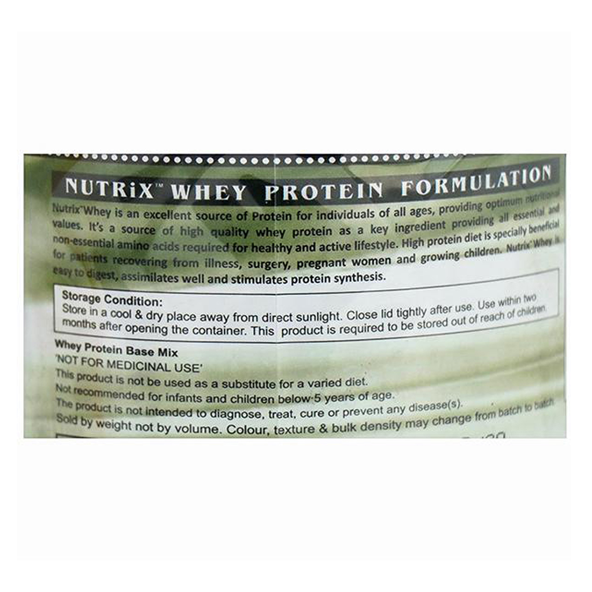 Nutrix Whey Protein Powder, 1 kg, Pack of 1 Nutrix Whey Protein Powder, 1 kg, Pack of 1