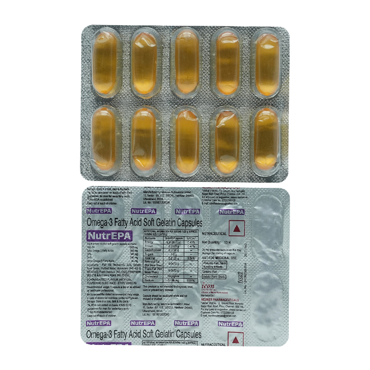 Nutrepa Softgel Capsule 10's, Pack of 10 Nutrepa Softgel Capsule 10's, Pack of 10