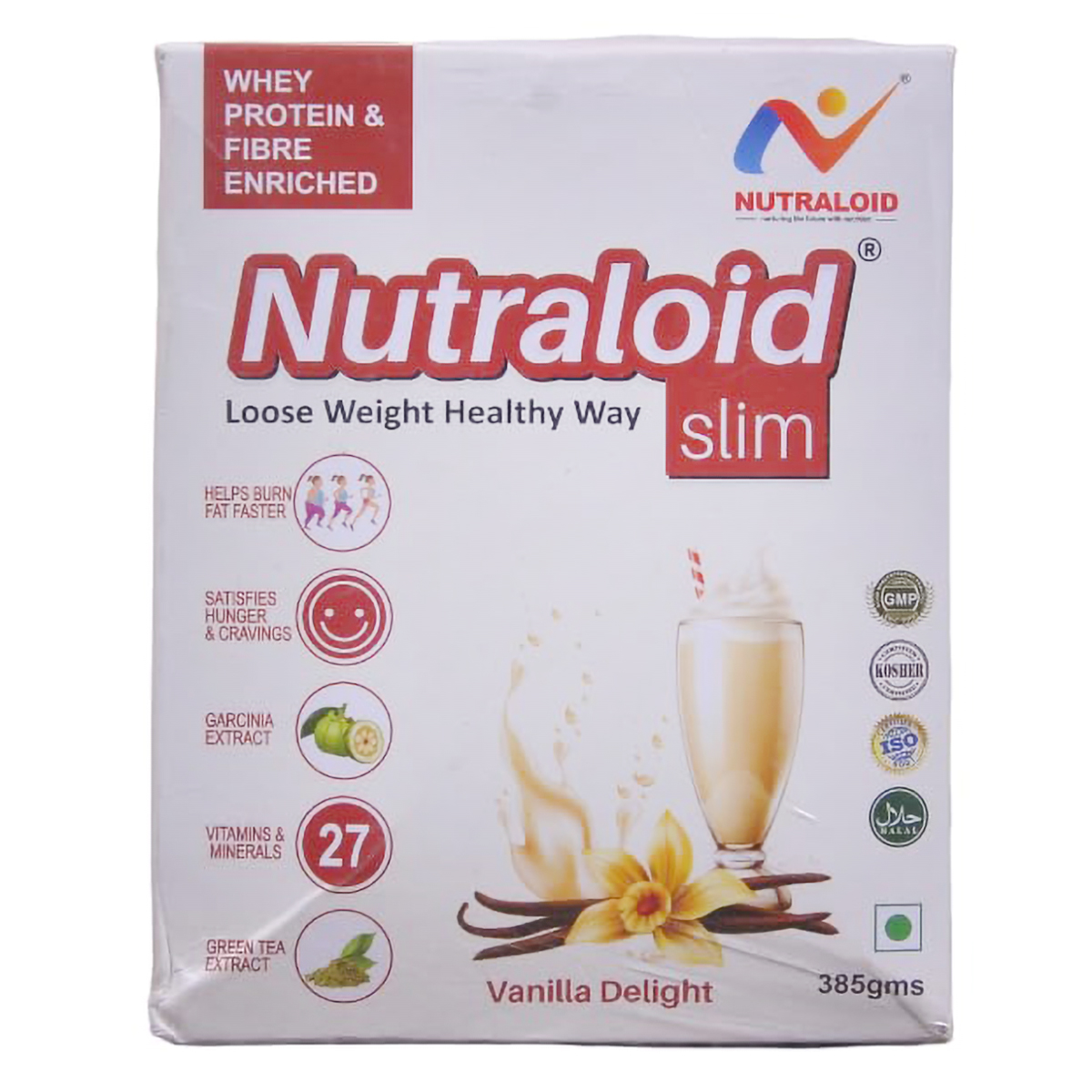 Nutraloid Slim Vanilla Powder 385 gm, Pack of 1 Nutraloid Slim Vanilla Powder 385 gm, Pack of 1