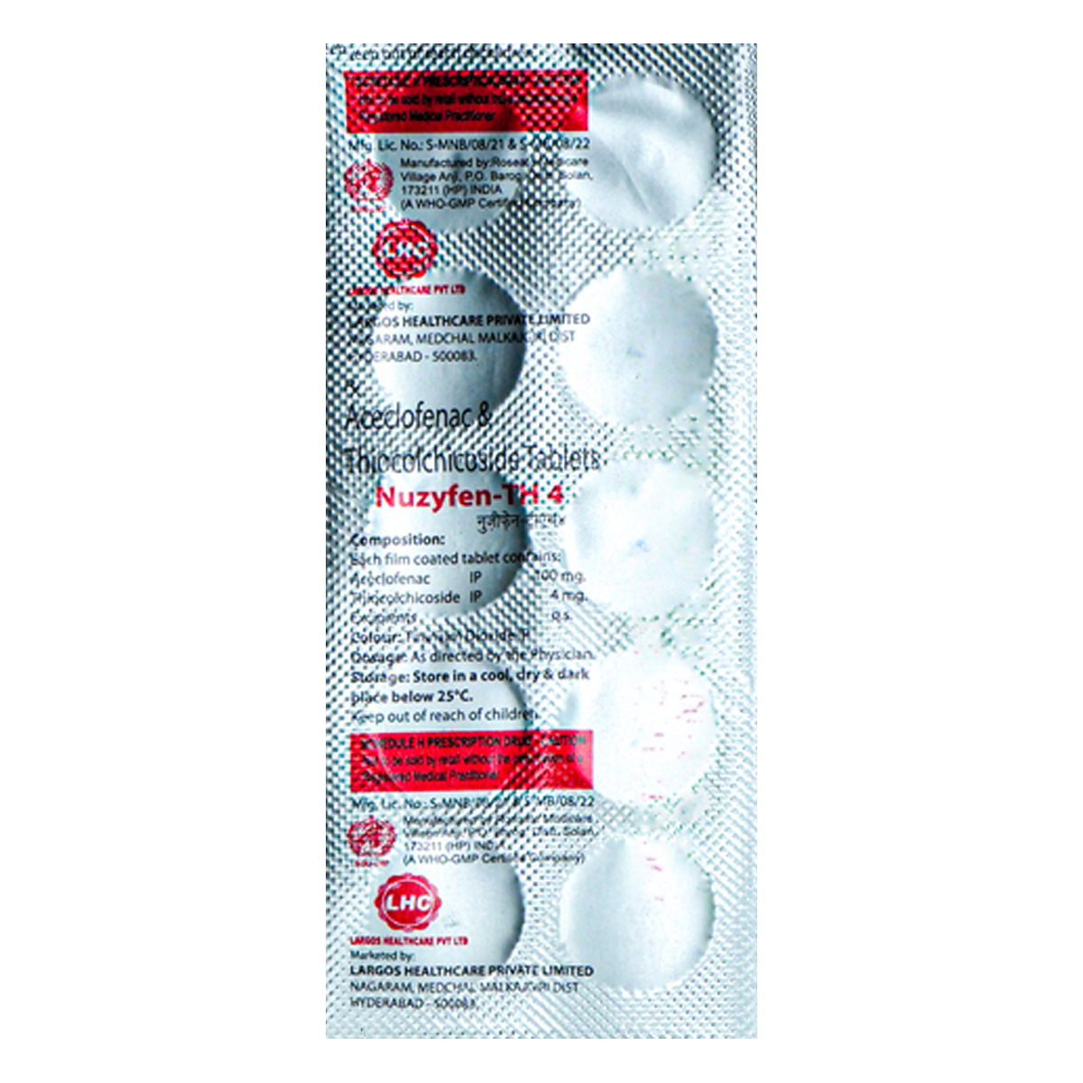 Nuzyfen-TH 4 Tablet 10's, Pack of 10 TabletS Nuzyfen-TH 4 Tablet 10's, Pack of 10 TabletS