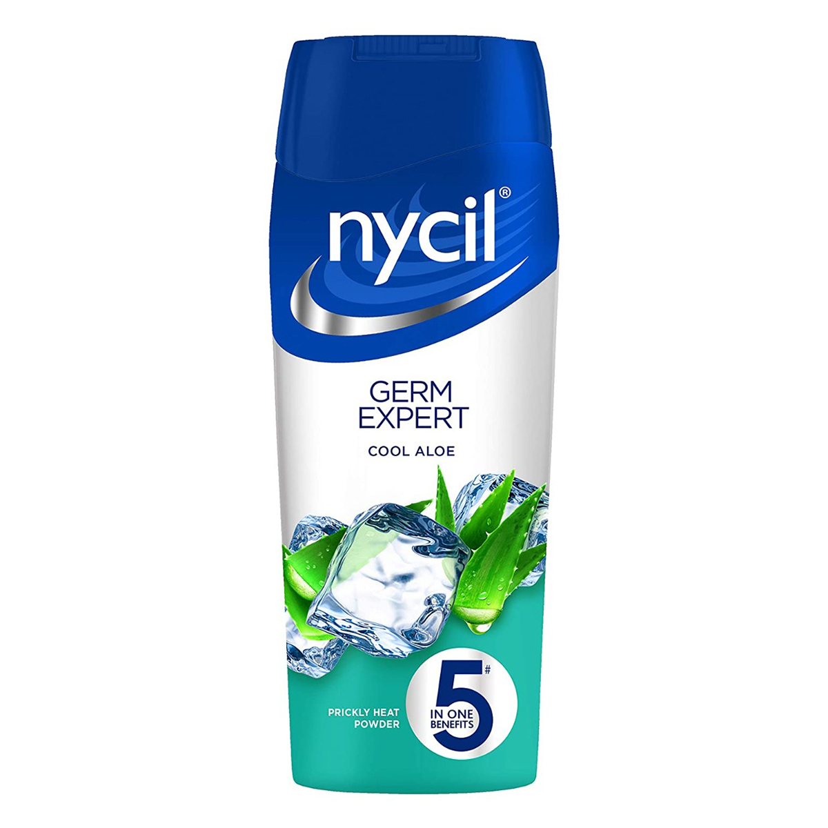 Nycil Germ Expert Cool Aloe Prickly Heat Powder 150 gm | Relieves Prickley Heat, Rashes, Itching | Fights Body Odour & Absorbs Sweat, Pack of 1 Nycil Germ Expert Cool Aloe Prickly Heat Powder 150 gm | Relieves Prickley Heat, Rashes, Itching | Fights Body Odour & Absorbs Sweat, Pack of 1