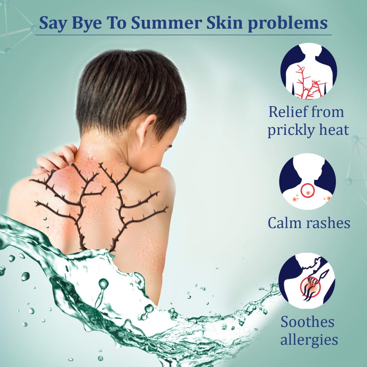 Nycil Aqua Soothing Body Mist 100 ml | For Prickley Heat, Rashes & Allergies | Antibacterial Formula, Pack of 1 Nycil Aqua Soothing Body Mist 100 ml | For Prickley Heat, Rashes & Allergies | Antibacterial Formula, Pack of 1