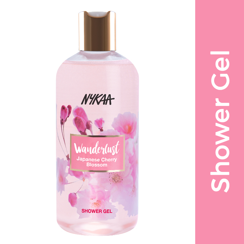Nykaa Wanderlust Japanese Cherry Blossom Shower Gel 300 ml | Everyday Gentle Cleanser, Pack of 1 Nykaa Wanderlust Japanese Cherry Blossom Shower Gel 300 ml | Everyday Gentle Cleanser, Pack of 1