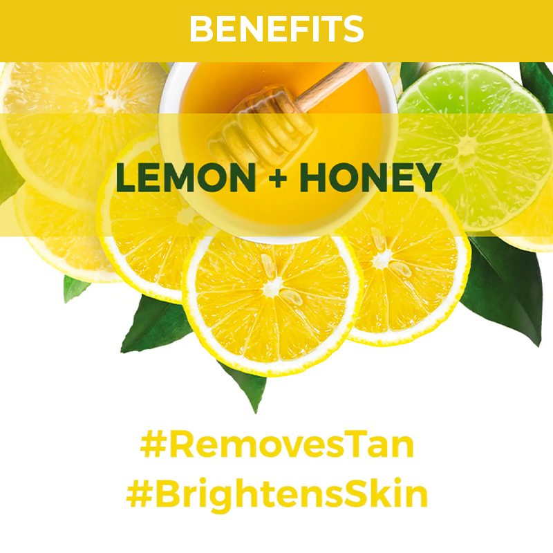 Nykaa Skin Secrets Lemon + Honey Sheet Mask For Glowing & Clear Skin 20 ml | Lemon & Honey | Brightens Skin | Tan Removal, Pack of 1 Nykaa Skin Secrets Lemon + Honey Sheet Mask For Glowing & Clear Skin 20 ml | Lemon & Honey | Brightens Skin | Tan Removal, Pack of 1
