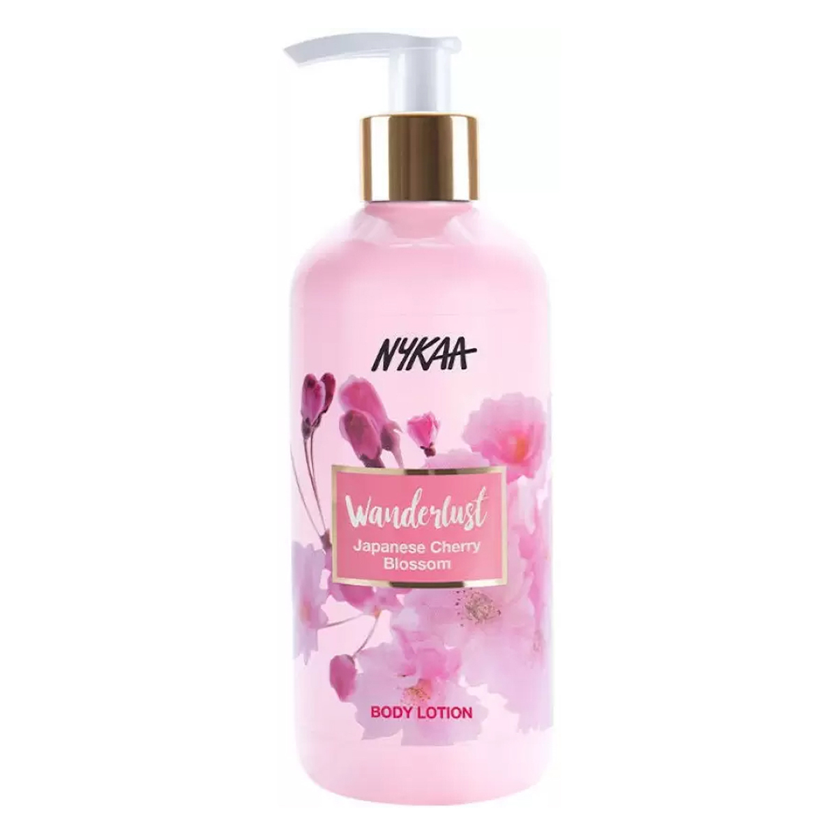 Nykaa Wanderlust Japanese Cherry Blossom Body Lotion 300 ml | Moisture Lock Upto 8Hrs | Non Greasy Formula, Pack of 1 Nykaa Wanderlust Japanese Cherry Blossom Body Lotion 300 ml | Moisture Lock Upto 8Hrs | Non Greasy Formula, Pack of 1