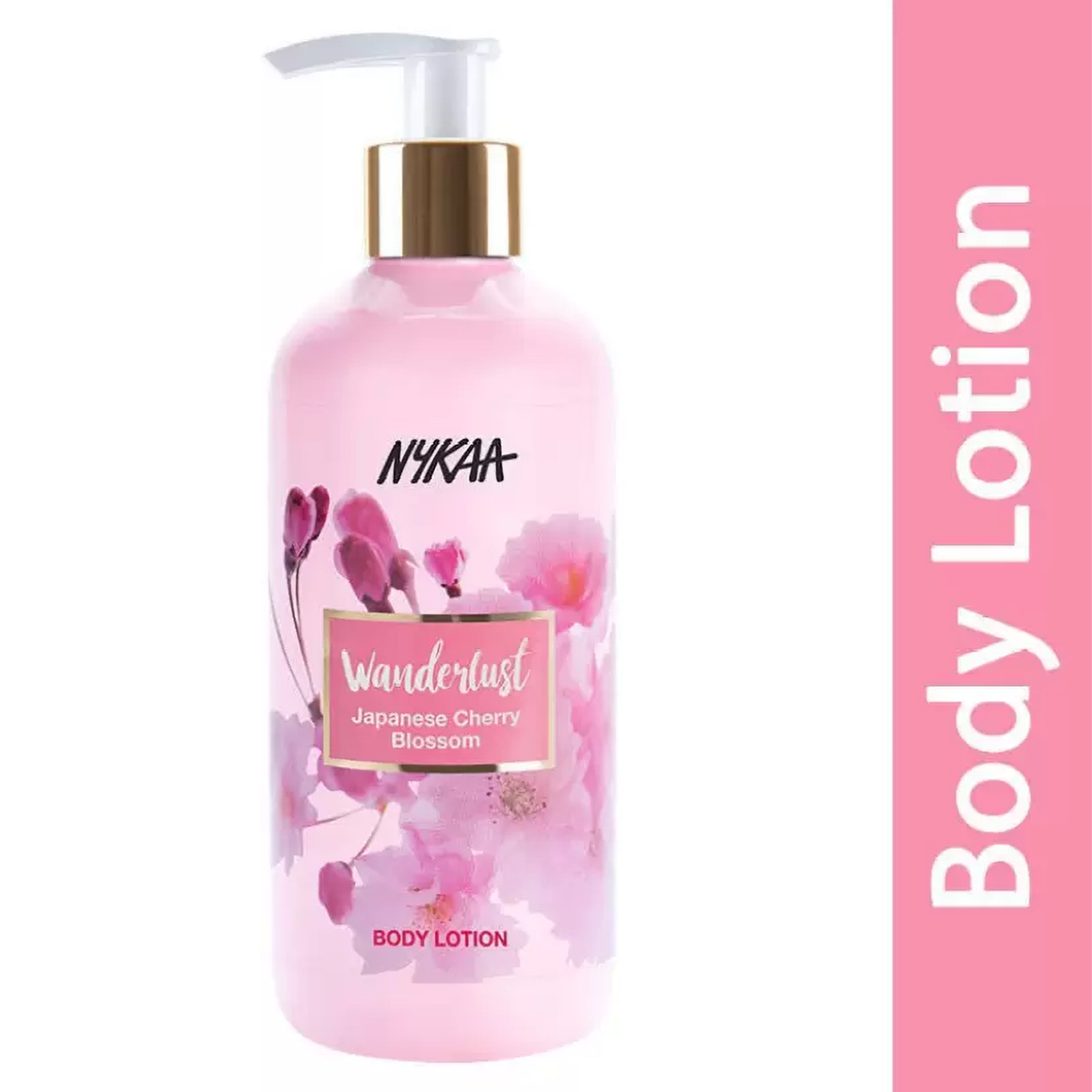 Nykaa Wanderlust Japanese Cherry Blossom Body Lotion 300 ml | Moisture Lock Upto 8Hrs | Non Greasy Formula, Pack of 1 Nykaa Wanderlust Japanese Cherry Blossom Body Lotion 300 ml | Moisture Lock Upto 8Hrs | Non Greasy Formula, Pack of 1