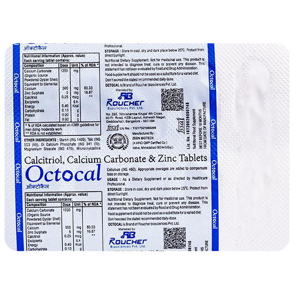 Octocal Tablet 10's, Pack of 10 TabletS Octocal Tablet 10's, Pack of 10 TabletS