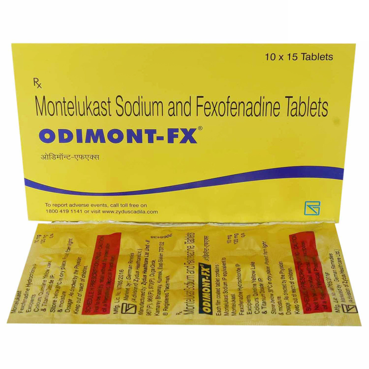 Odimont-FX Tablet 15's, Pack of 15 TABLETS Odimont-FX Tablet 15's, Pack of 15 TABLETS