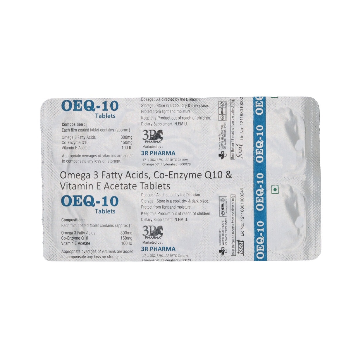OEQ-10 Tablet 10's, Pack of 10 TabletS OEQ-10 Tablet 10's, Pack of 10 TabletS